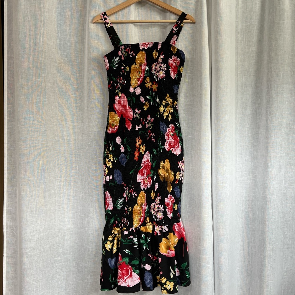 Vibrant Floral Midi Dress